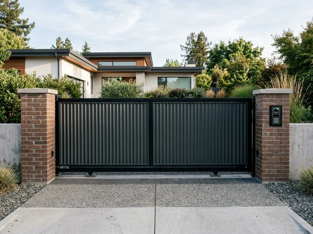 Откатные ворота консольные — Коломна