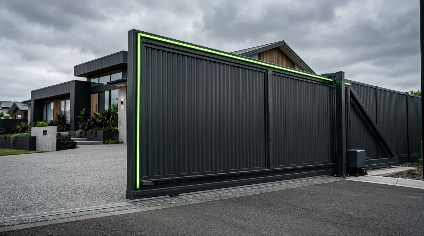 Откатные ворота консольные — монтаж в Москве